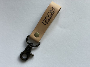 Loop-type key holder (Tanned leather)