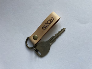 Loop-type key holder (Tanned leather)