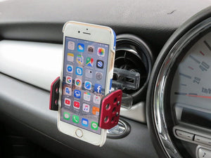 Aluminum iPhone smartphone holder H510 air conditioner louver fit ball joint type